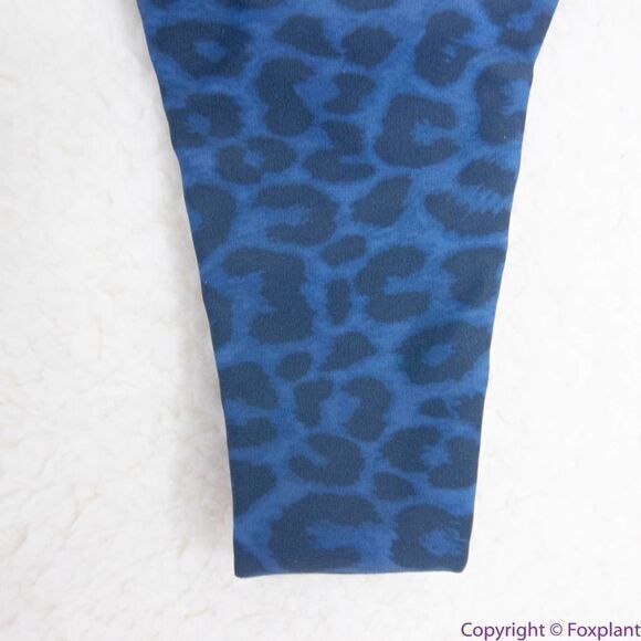 NEW Acacia Mateo bikini bottom leopard animal print blue Amur, S - Picture 16 of 16